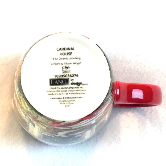 Lang Latte Mug Susan Winget Cardinal House New in Box - Picture 7 of 9